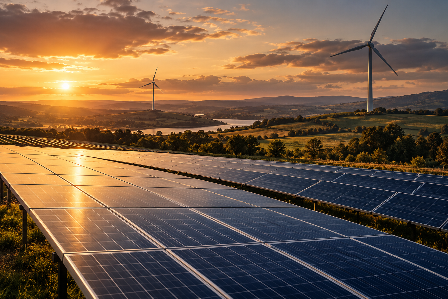 Pannelli fotovoltaici e turbine eoliche